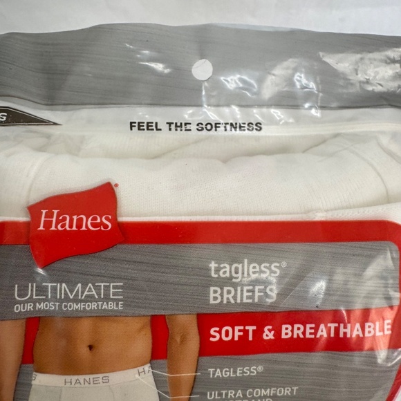 Hanes Ultimate Ultra Comfort Waistband Tagless Full Cut 7 Briefs Sz. XL 40-42" - Picture 11 of 11